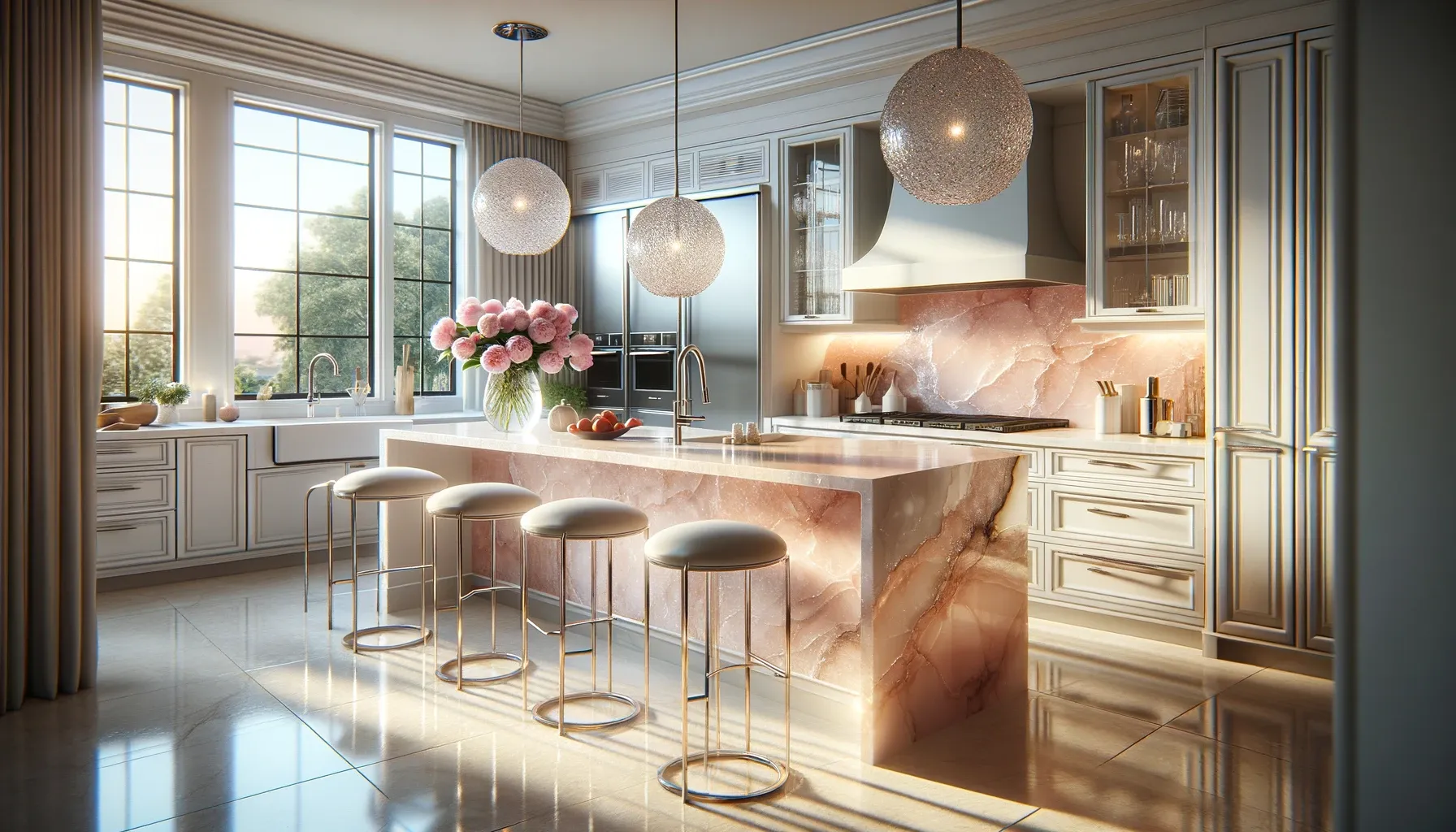 article photo for A Splash of Luxury: Incorporating Rose Quartz Countertops into Your Home Design