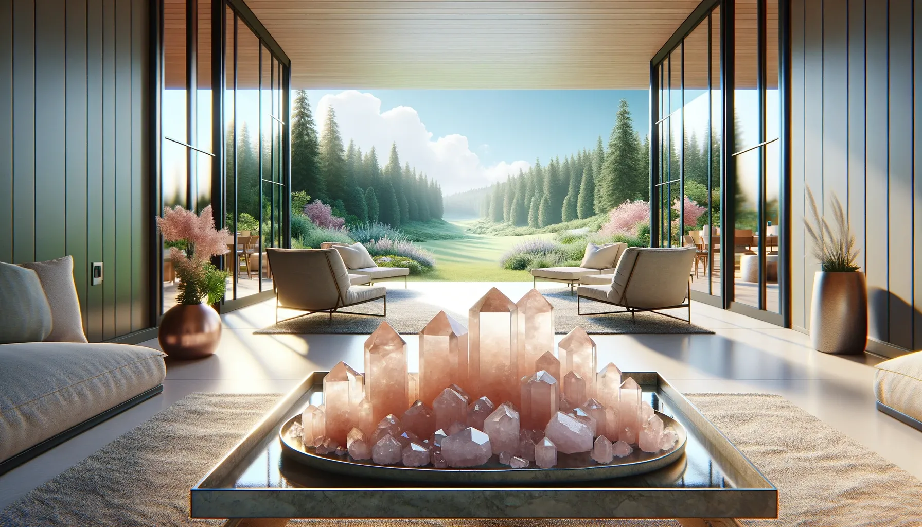 article photo for Nurture with Nature: Embrace the Calming Energy of Rose Quartz in Your Home