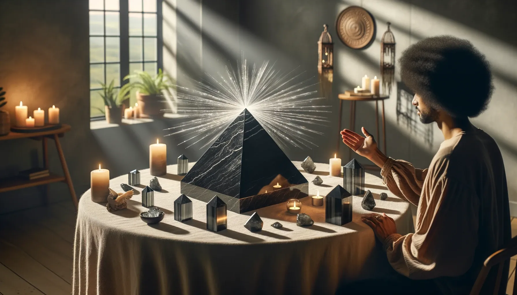 article photo for The Healing Power of Black Tourmaline Crystal Pyramids