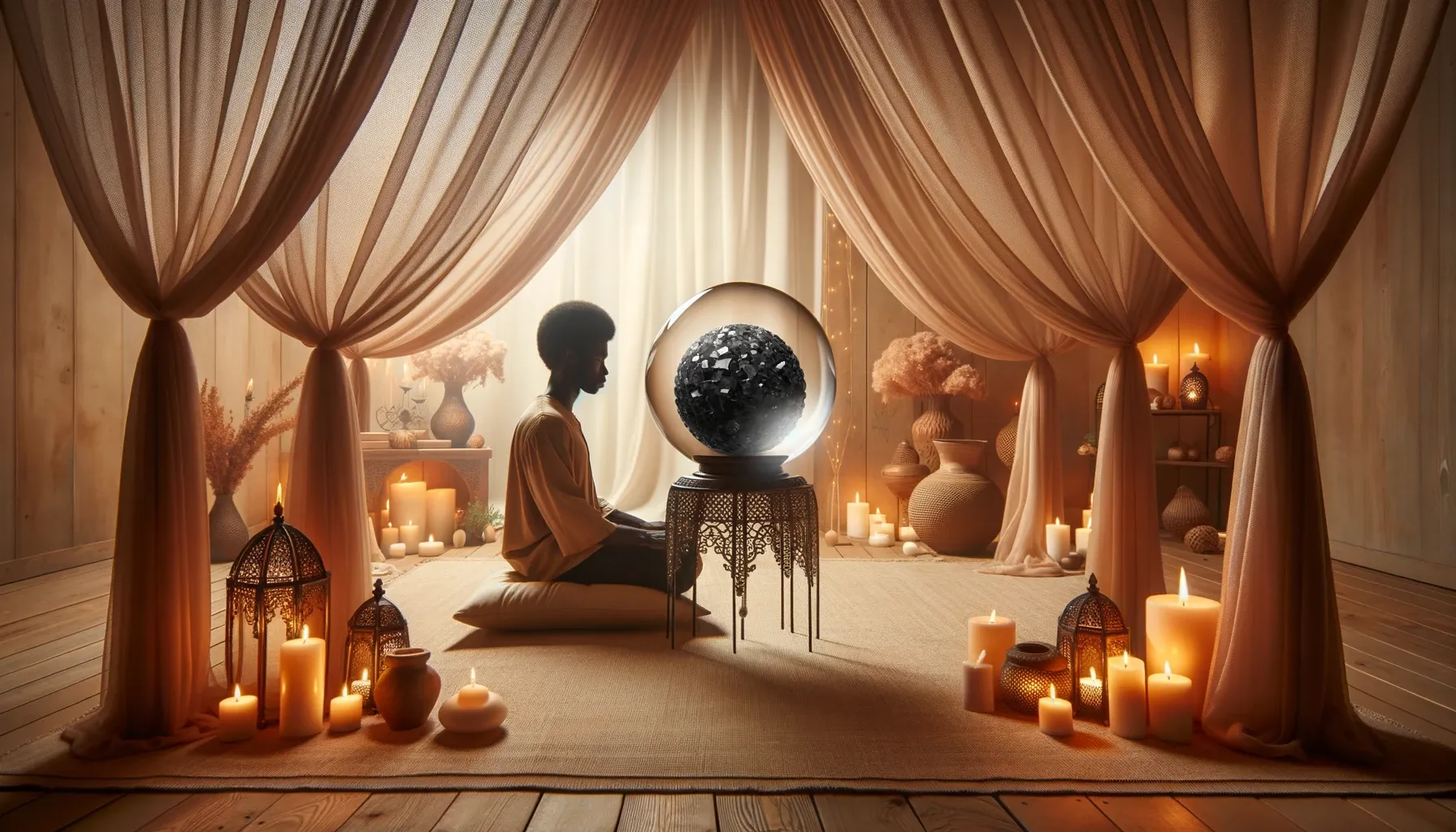 article photo for Creating a Protective Bubble of Light with Black Tourmaline Crystal Sphere