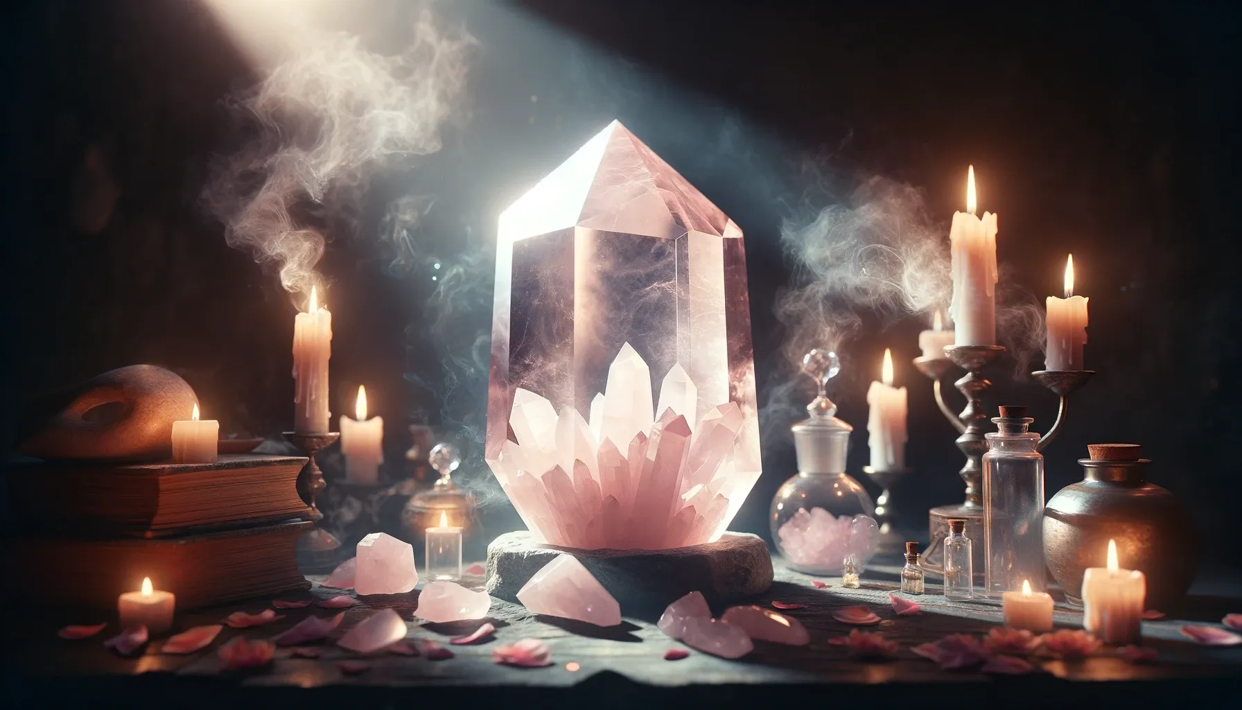 article photo for The Mystical Aura of Rose Quartz Gems: Exploring Its Magical Properties